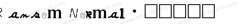 Ransom Normal字体转换